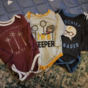 Harry Potter 18 mo onesie set